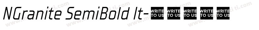 NGranite SemiBold It字体转换